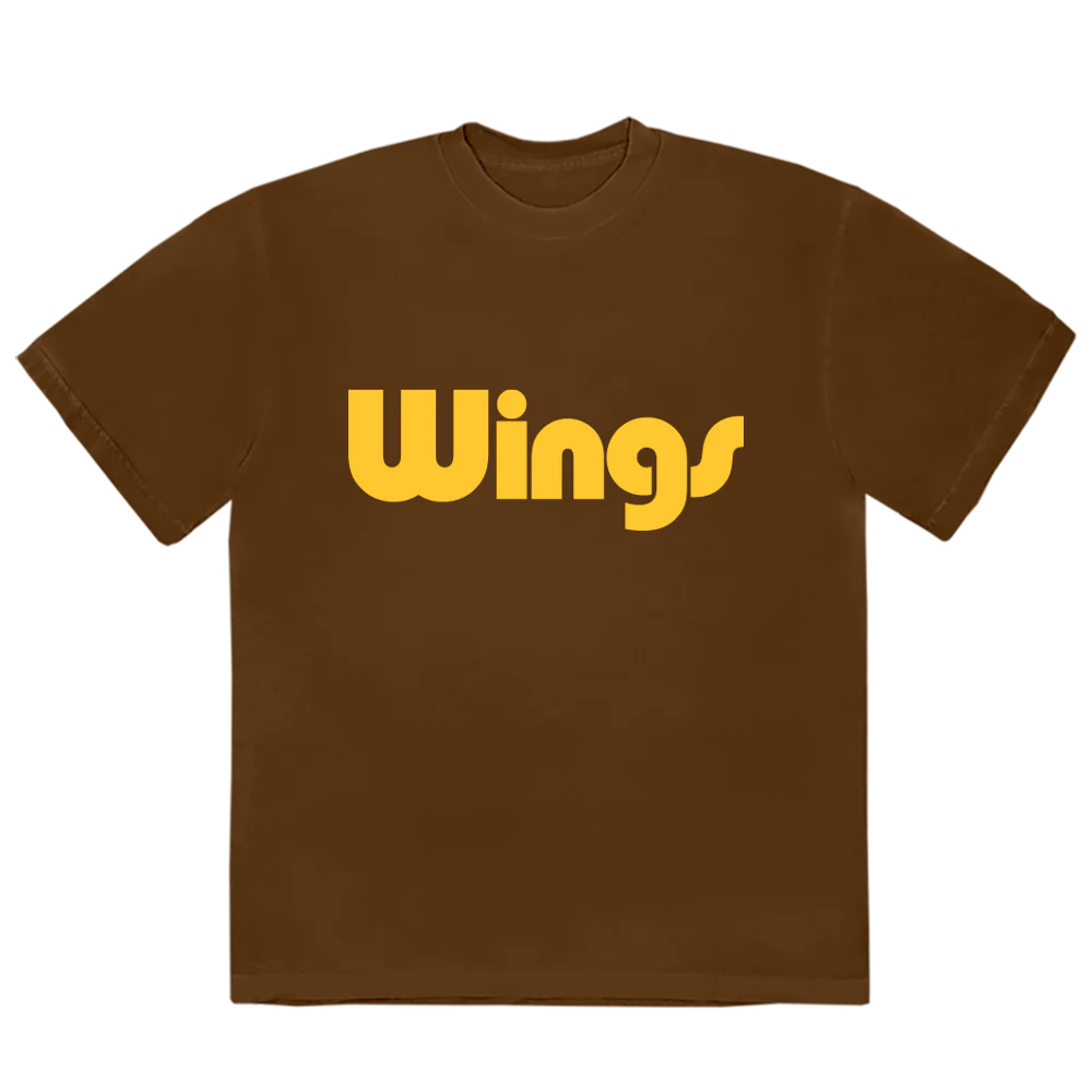 Wings Text Logo T-Shirt